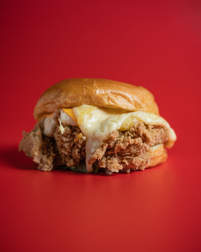 Raclette Chicken Burger